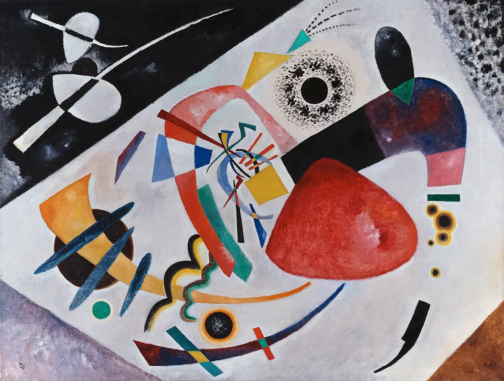 Red Spot II in Detail Wassily Kandinsky